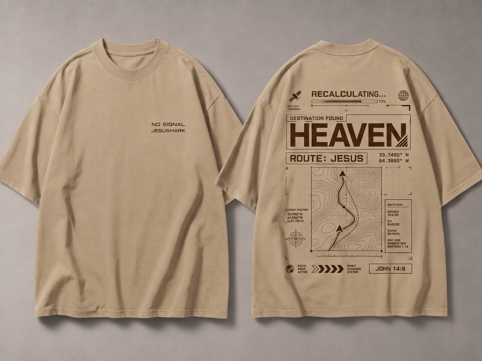 Camiseta areia JesusMark Route Jesus